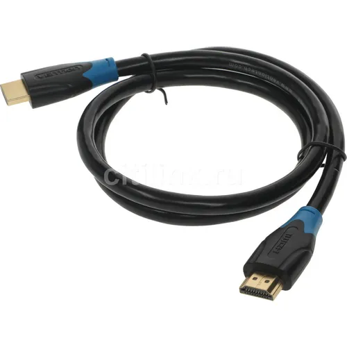Кабель аудио-видео VENTION AACBE, HDMI (m) - HDMI (m), ver 2.0, 0.75м, GOLD, черный