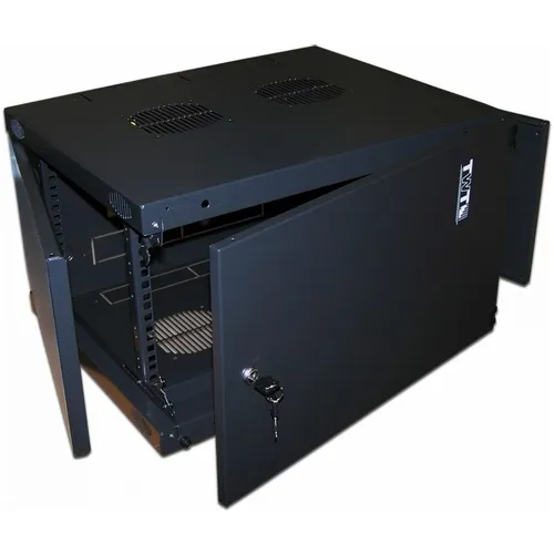 Шкаф коммутационный LanMaster Next TWT-CBWNM-6U-6X6-BK настенный, металлическая передняя дверь, 6U, 550x600 мм