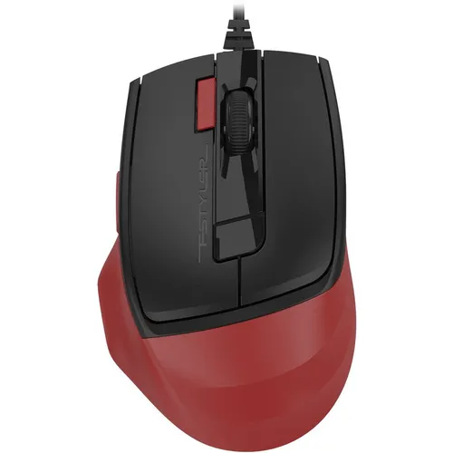 Мышь проводная A4TECH Fstyler FM45S Air, оптическая, USB, 2400dpi, красный и черный [fm45s air usb (sports red)]