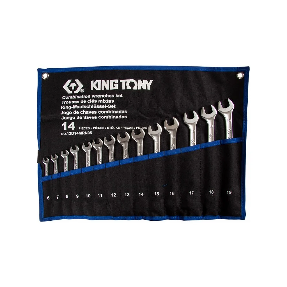 Набор комбинированных ключей KING TONY 12D14MRN05