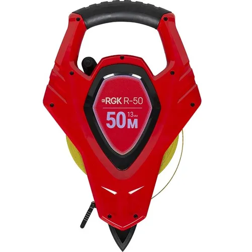 Рулетка геодезическая RGK R50, 50м x12мм, с поверкой [755870]