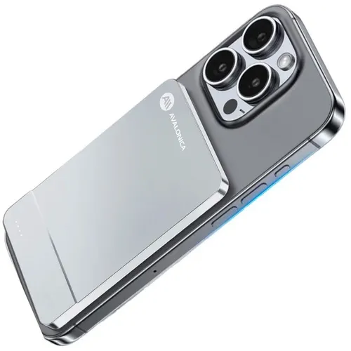 Внешний аккумулятор (Power Bank) AVALONICA AVA-PWB-002, 5000мAч, серебристый