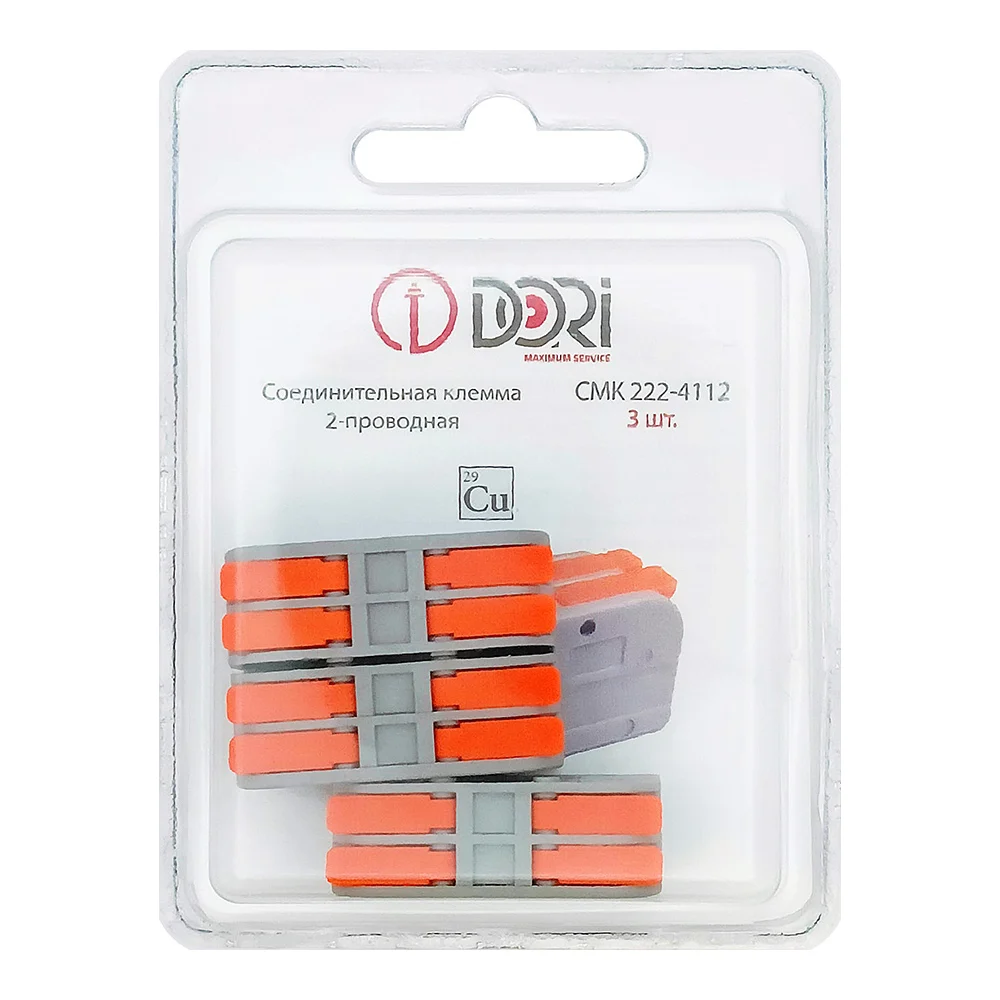 2-проводная соединительная клемма DORI смк 222-4112 42716