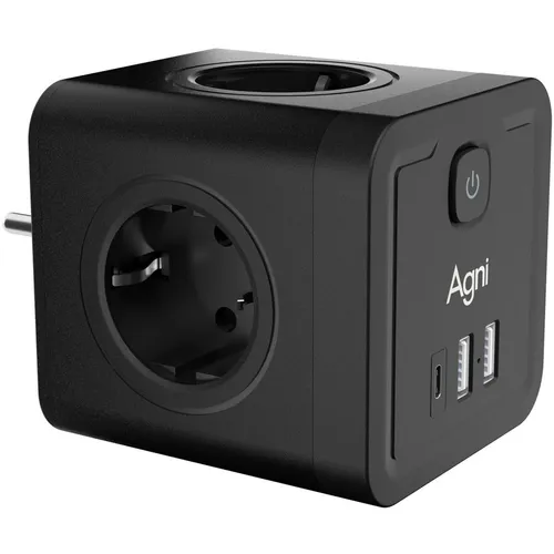 Сетевой разветвитель AGNI TP-WJ3U4E, черный [tp-wj3u4e-c-black]