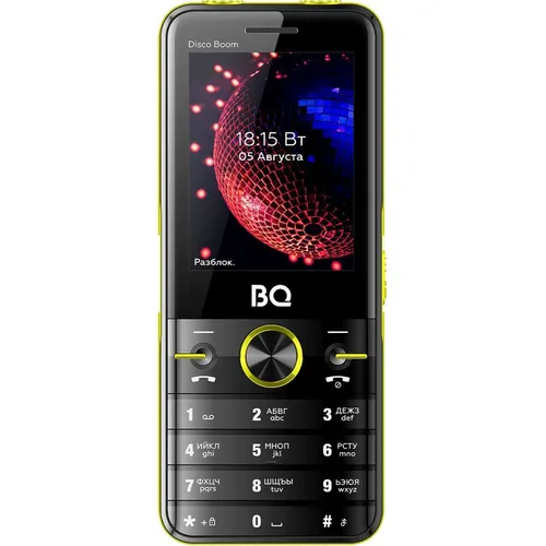 Сотовый телефон BQ Disco Boom 2842, черный/желтый