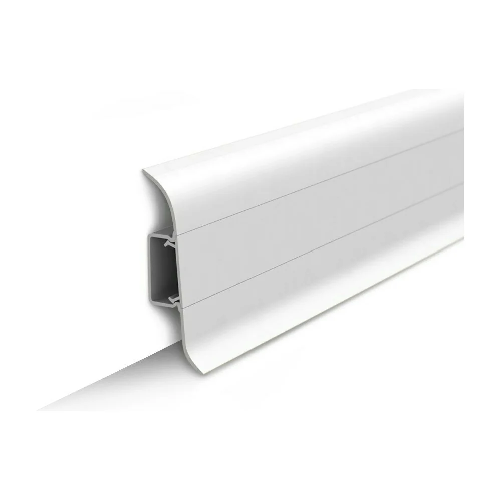 Напольный плинтус Ideal Классик К-П70п 001 БЕЛ