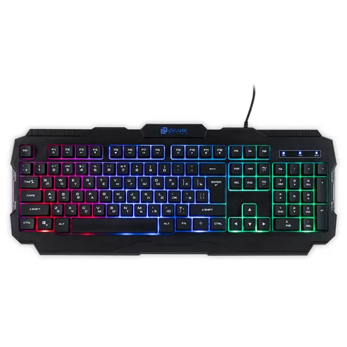 Клавиатура Oklick 757G HW2, проводная, USB, мембранная, черный [1790295]
