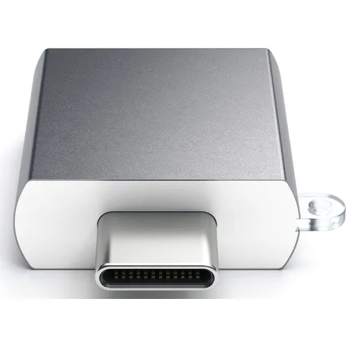 Адаптер Satechi, USB Type-C (m) - USB (f), серый [st-tcuam]
