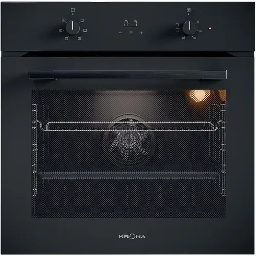 Духовой шкаф электрический Krona Magnete 60 BL/BL, 72л, дверца с 2 стеклами, черный