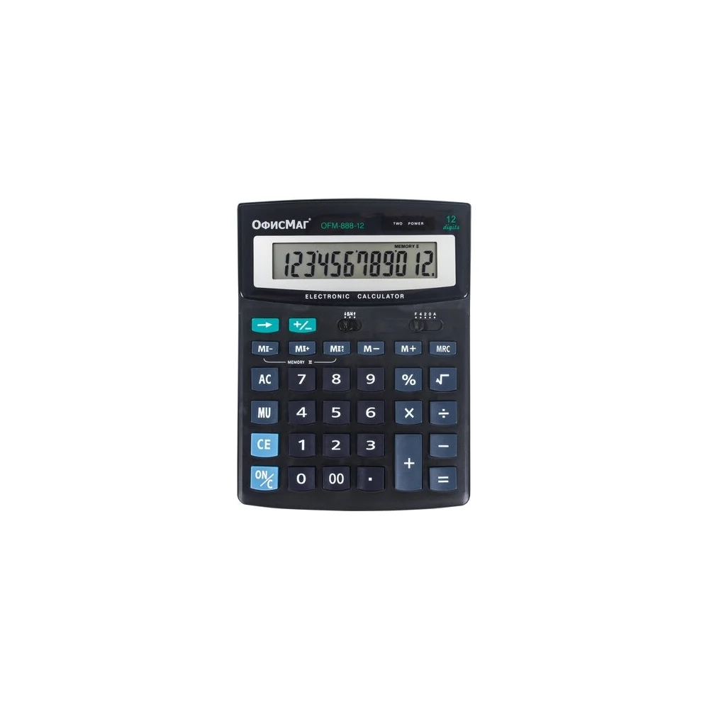 Настольный калькулятор ОФИСМАГ Ofm-888-12 250224