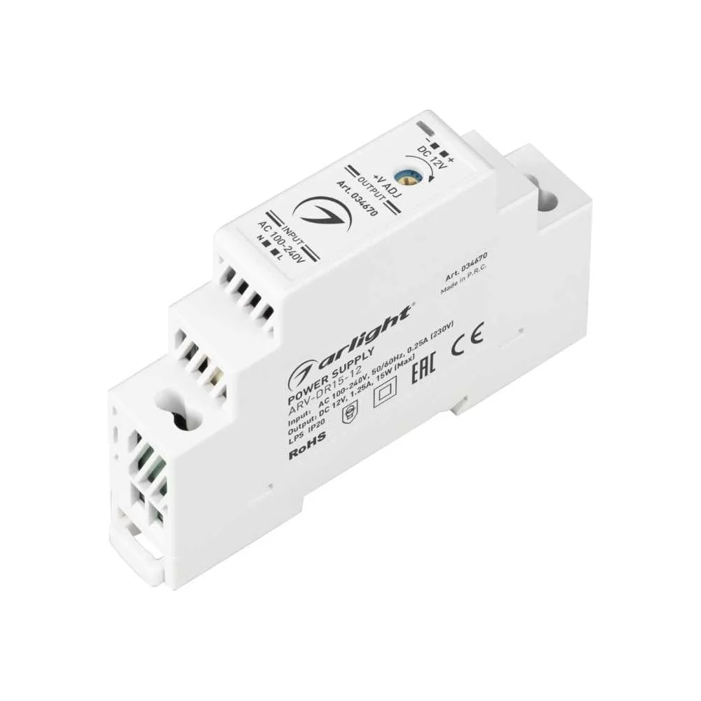 Блок питания Arlight ARV-DR15-12 34670