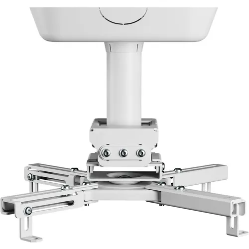 Кронштейн для проектора Cactus CS-PROF011S-WT, до 45кг, потолочный, поворот и наклон, белый
