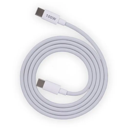 Кабель ZIBELINO USB Type-C (m) - USB Type-C (m), 2м, 5A, белый [zdap-c-c-100w-2m-wht]