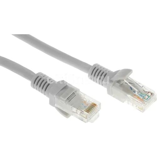 Патч-корд CABLEXPERT PP31-10M литой (molded), UTP, кат.5E, 10м, 4 пары, 24AWG, медь, многожильный, серый