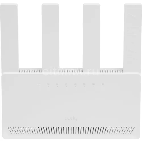 Wi-Fi роутер CUDY WR3600E, Wi-Fi 7, BE3600, 2.4/5ГГц, 3 LAN, белый