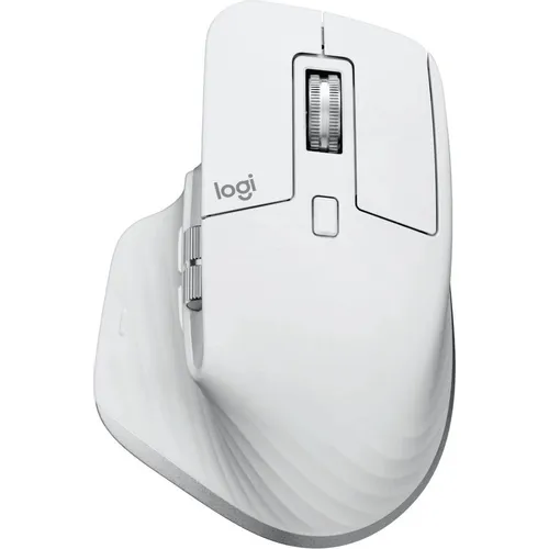 Мышь беспроводная Logitech MX Master 3S, Bluetooth/Радио, оптическая, USB, 8000dpi, светло-серый [910-006566]