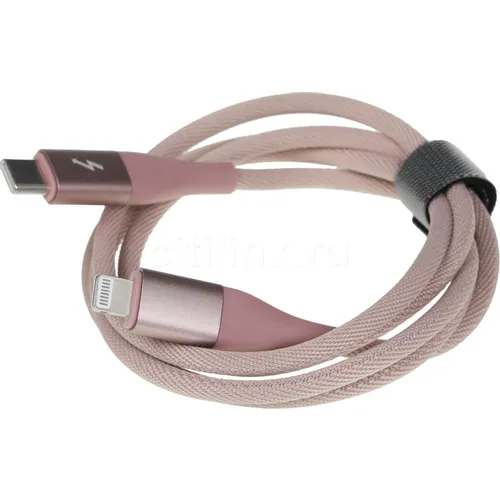 Кабель SOLOVE DW5, Lightning (m) - USB Type-C (m), 1м, розовый [dw5 pink rus]