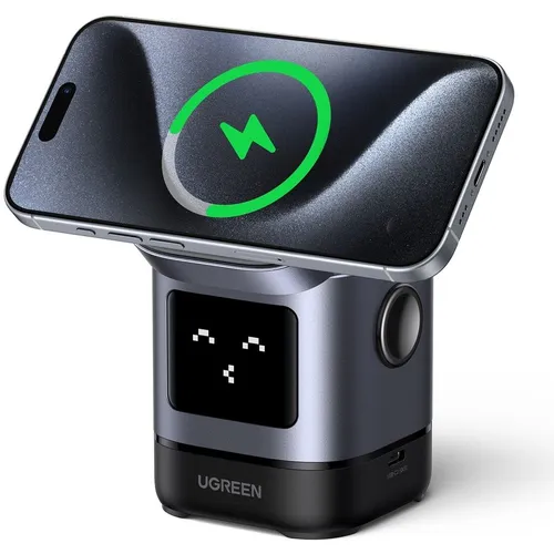 Беспроводное зарядное устройство UGREEN W709, USB-C, USB-C, 20Вт, 3A, серый [45775]