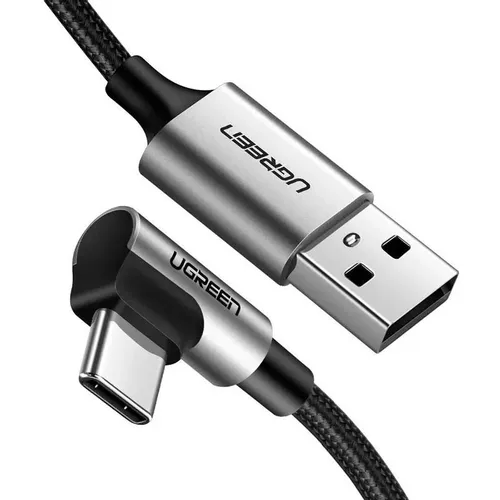 Кабель UGREEN US284, USB Type-C (m) - USB (m), 3м, 3A, черный [70255]