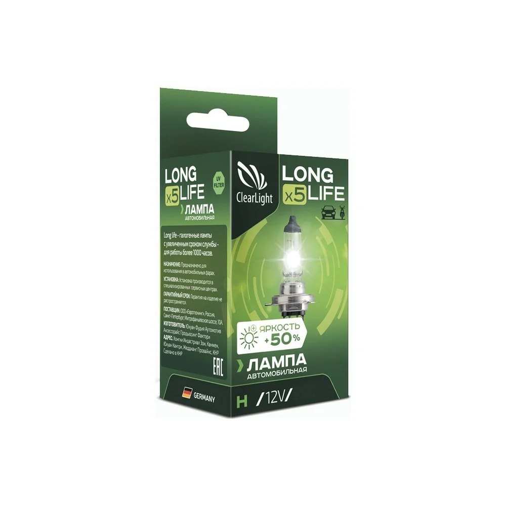 Лампа Clearlight LongLife ML9005LL