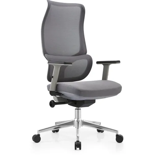 Кресло SITUP Sakura (Сакура), сетка/ткань, до 150кг, синхромеханизм, регулируемые 1D подлокотники, серый