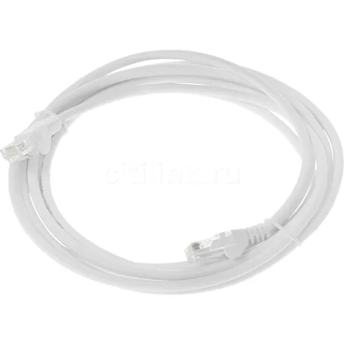 Патч-корд LanMaster вилка RJ-45, вилка RJ-45, кат.5E, LSZH, 3м, белый [lan-pc45/u5e-3.0-wh]