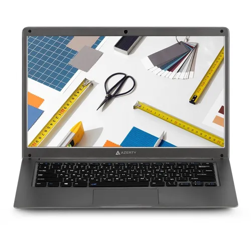 Ноутбук AZERTY Story RB-1451, 14", IPS, Intel Celeron J4105 1.5ГГц, 4-ядерный, 8ГБ DDR4, 256ГБ SSD, Intel UHD Graphics 600, Windows 11 Pro, темно-серый [120-1228]