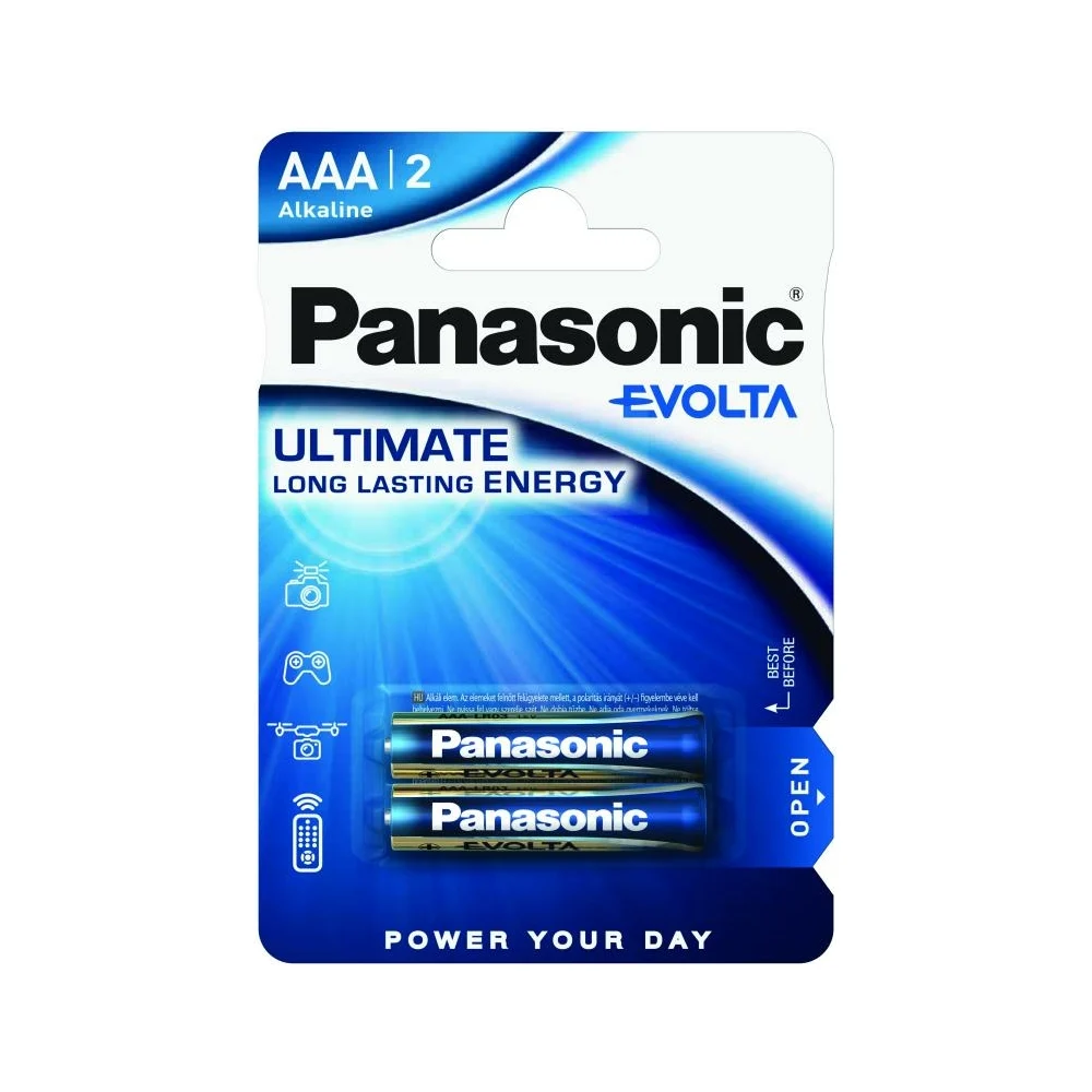 Батарейка Panasonic Evolta LR03 AAA 1.5В бл/2 щелочная 5410853044840
