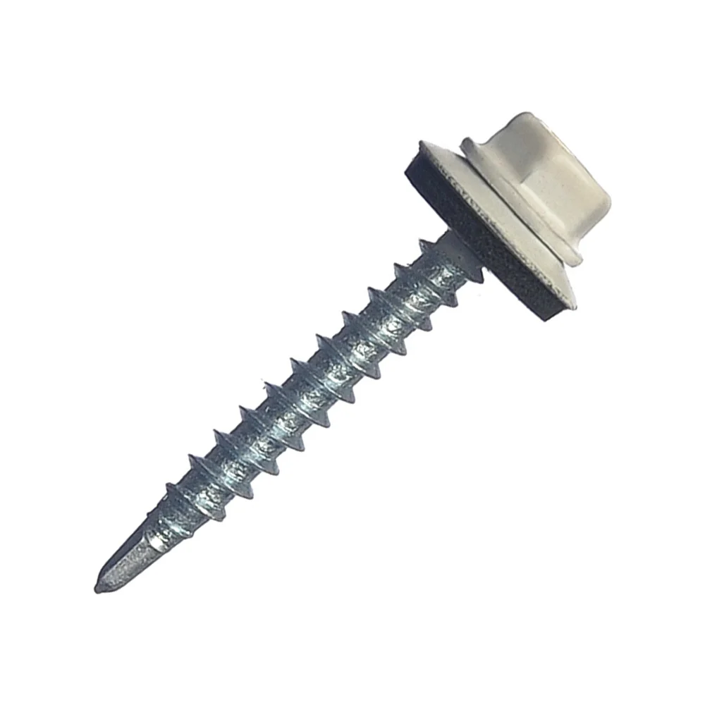 Кровельный саморез МЕТАЛЛСЕРВИС 4.8x35 RAL 9003 200 шт. 1220571