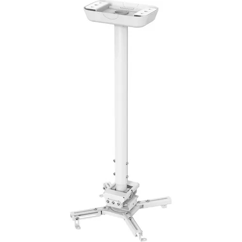 Кронштейн для проектора Cactus CS-PROF031L-WT, до 35кг, потолочный, поворот и наклон, белый