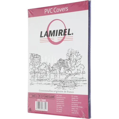 Обложка Fellowes Lamirel, A4, 150мкм, 100, прозрачный