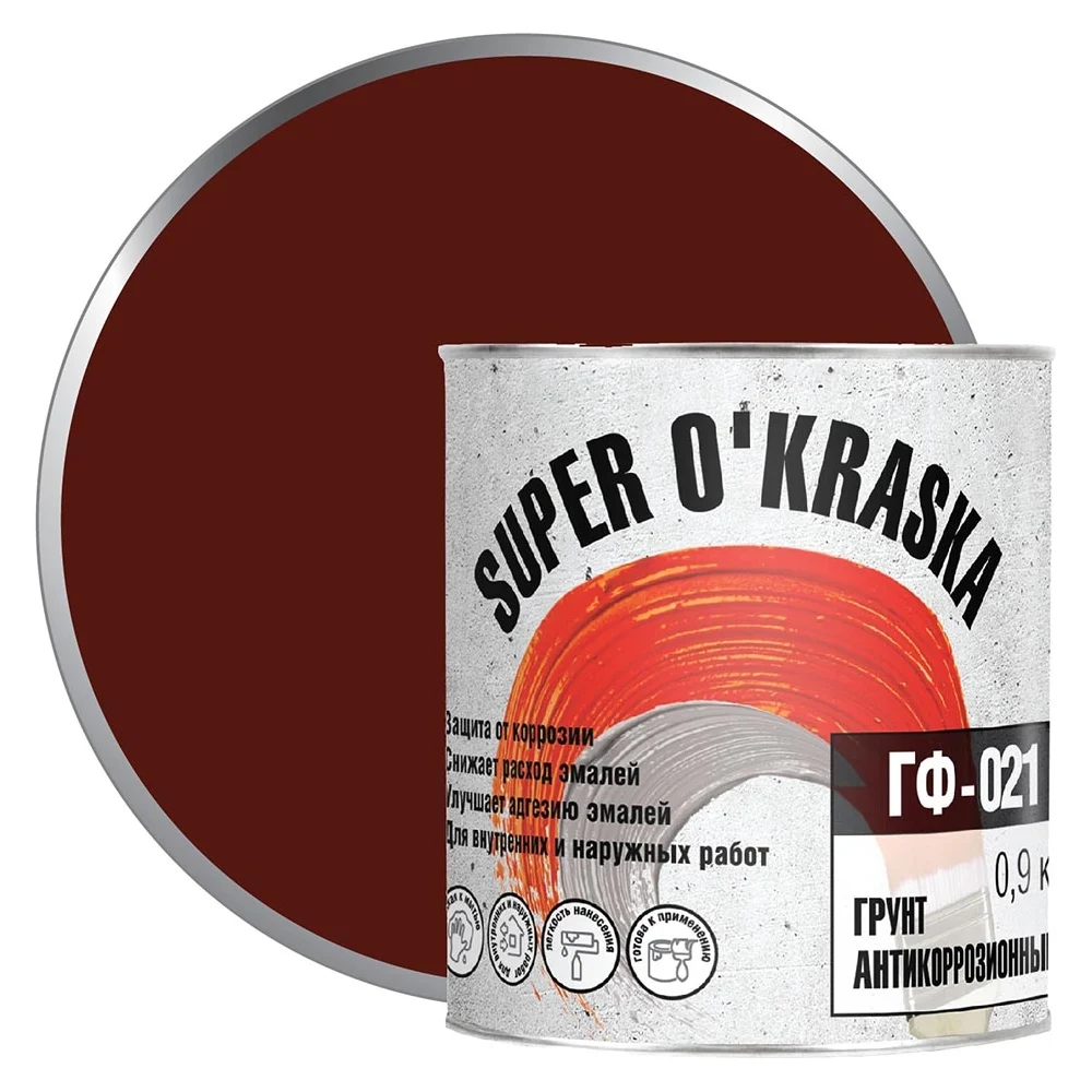 Грунт super maler красно-коричневый 1,9кг Лк-00005685