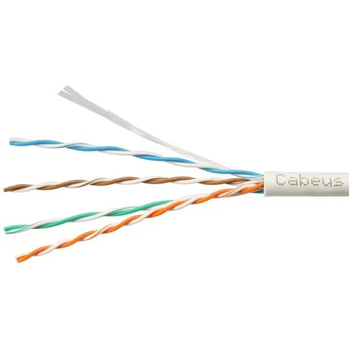Кабель информационный CABEUS UTP-4P-Cat.5e-SOLID-LSZH-GY-LIGHT-100, кат.5E, 100м, серый