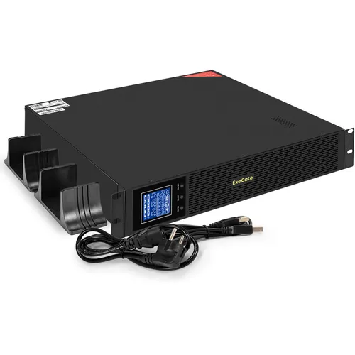 ИБП EXEGATE SinePower UHB-3000.LCD.AVR.8C13.RJ.USB.BC.2U, 3000ВA [ex299039rus]