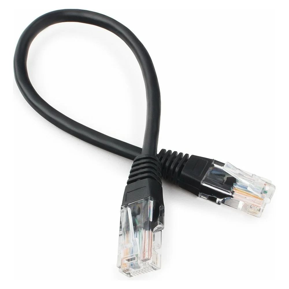 Многожильный патч-корд Cablexpert PP12-0.25M/BK