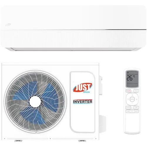 Сплит-система инверторная JUST AIRCON Silvery JAC-18HPSIA/CGS настенная, до 50м2, 18000 BTU, (комплект из 2-х коробок)