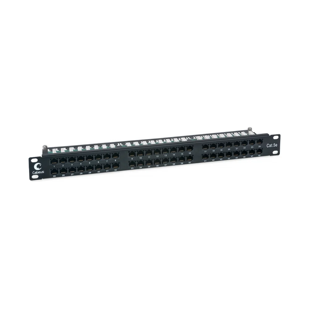 Патч-панель Cabeus PLHD-48-Cat.5e-Dual