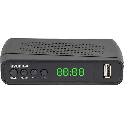 Ресивер DVB-T2 Hyundai H-DVB520, черный + Wi-Fi адаптер