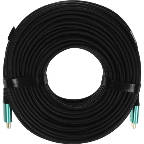 Кабель аудио-видео Cactus CS-HDMI-AOC-2.1-70, HDMI (m) - HDMI (m), ver 2.1, 70м, GOLD, черный