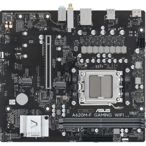 Материнская плата ASUS A620M-F GAMING WIFI, Socket AM5, AMD A620, mATX, Ret