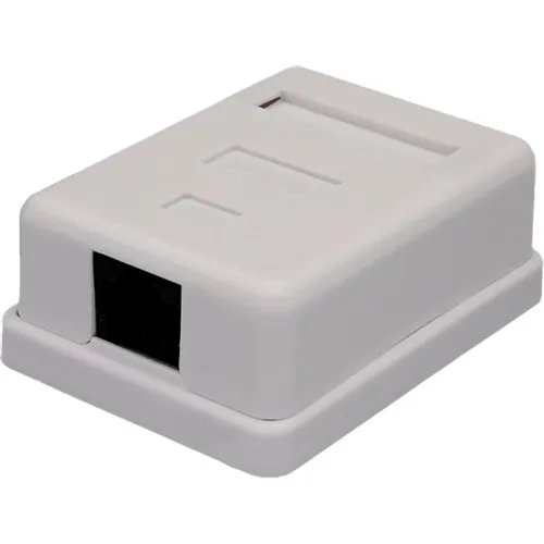 Розетка Suprlan (10-0355-1) наклад. RJ45 1 кат.6 UTP бел.