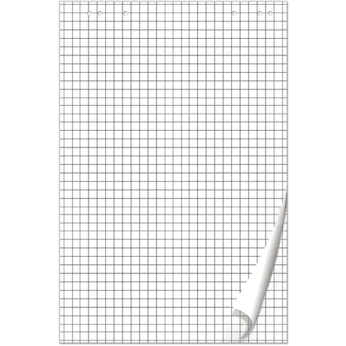 Блок бумаги BRAUBERG 128647 для флипчартов 67.5х98см клетка 50л (упак.:1шт)