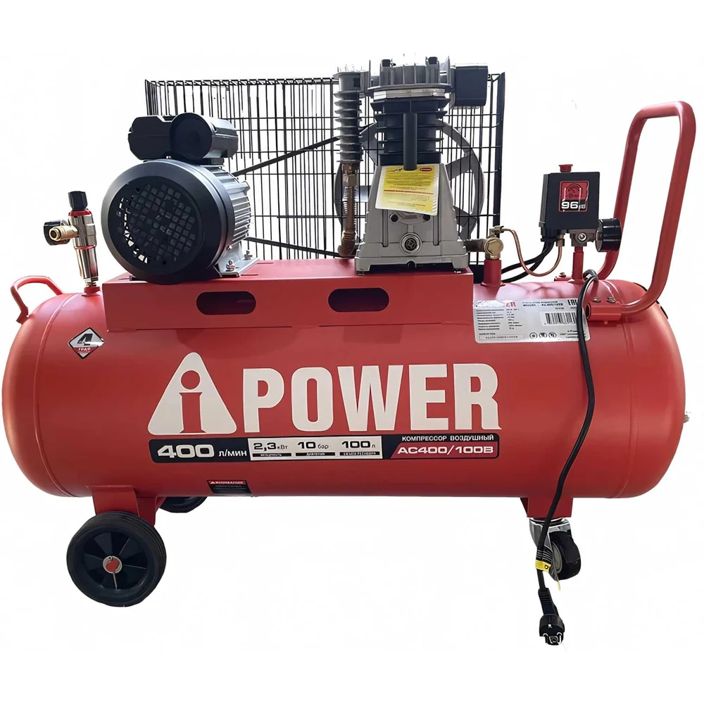 Поршневой масляный ременной компрессор A-iPower AC400/100B 50108