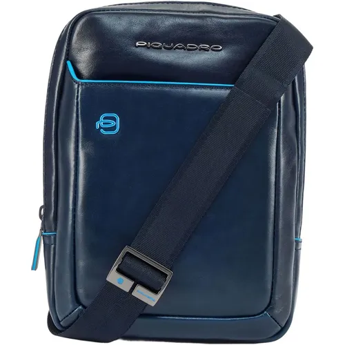 Сумка Piquadro Blue Square, кожа натуральная, синий [ca3084b2/blu2]