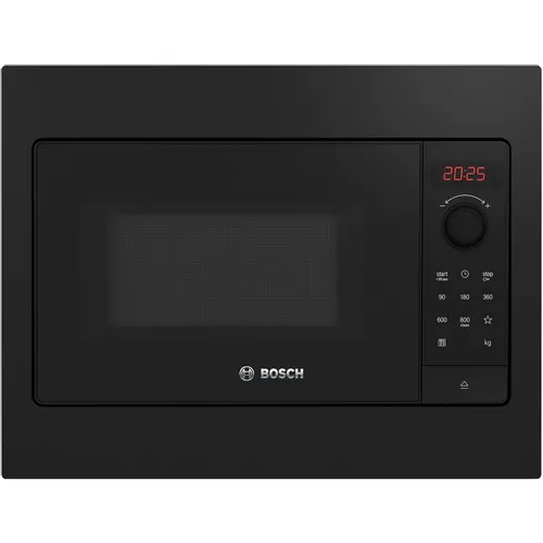 Встраиваемая микроволновая печь Bosch Serie 2 BFL523MB4, 20л, 800Вт, черный