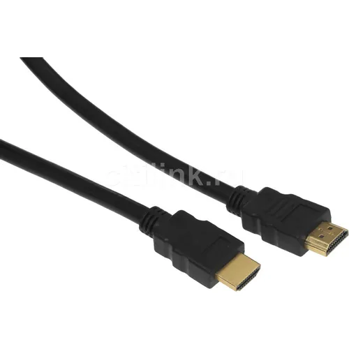 Кабель аудио-видео Cactus CS-HDMI.1.4-3, HDMI (m) - HDMI (m), ver 1.4, 3м, GOLD, черный