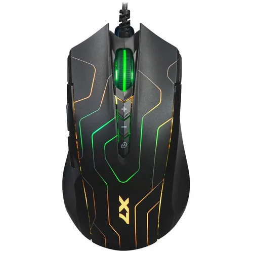 Мышь проводная A4TECH X89 Maze, игровая, оптическая, USB, 2400dpi, черный [x89 (maze)]