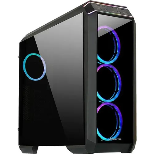 Корпус ATX CHIEFTEC Stallion II, Midi-Tower, без БП, черный [gp-02b-uc-op]