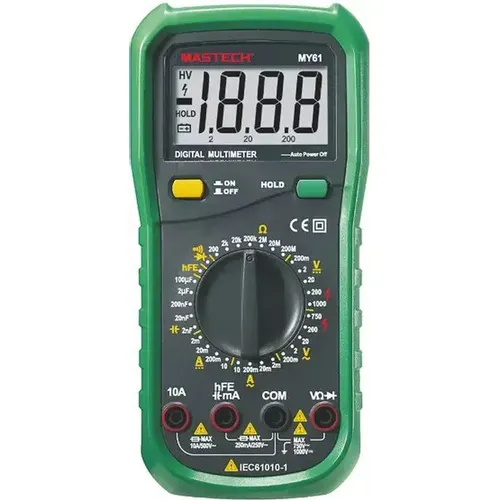 Мультиметр цифровой MASTECH MY61N, ручной [13-2053]