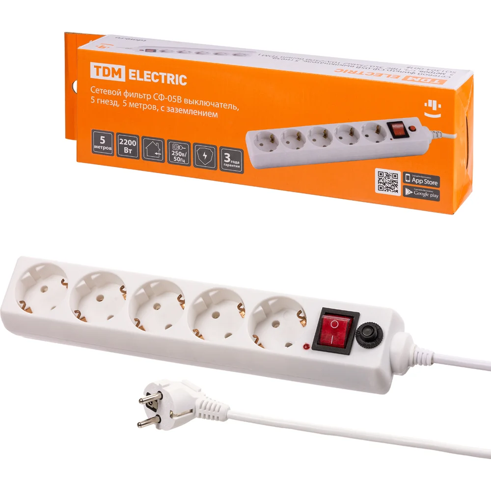 Сетевой фильтр TDM ELECTRIC СФ-05В SQ1304-0018